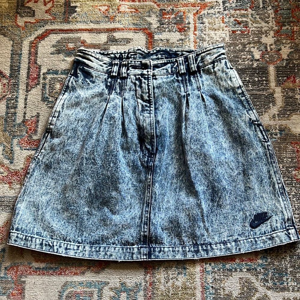 RARE vintage Nike Andre Agassi jean skirt 1980s - S